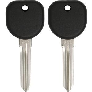 Keyless2Go Replacement for New Uncut PK3 Transponder Ignition Car Key B107 PT04 (2 Pack)