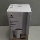 Petory Timed Automatic Cat Feeders - 4L Programable Dry Food Dispenser for Cats and Small Medium Dogs 6 Meals with Desiccant Bag Dual Power Supply 10S Voice Recorder (White)