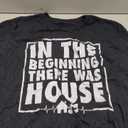 In The Beginning There Was House Music - EDM Quote DJ Retro T-Shirt XXL
