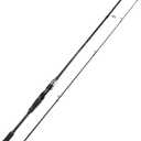 Sougayilang Fishing Rod 24-Ton Carbon&Glass Fiber Composite Spinning and Casting Rod, 2 Piece for Bass Trout Crappie Travel Fishing- 6'0"