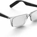 Lucyd Lyte (2025 Version) Smart Glasses for Men - Bluetooth Smart Eyewear with Light Adaptive Photochromic Lenses, Open Ear Speakers & Microphone - Eclipse (Standard)