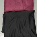 Two Pieces Fitted Sheets Black and Burgundy 100% Polyester Size 74x37 inch