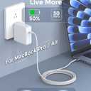 Charger for MacBook Pro 14 16 inch Mac Air 13.6 15 inch M5 M4 M3 M2 M1 2026 2025 2024 2023 2022 2021, 96W / 70W Power Adapter, 6.6FT USB C to Magnetic 3 Cable LED, Powerful Magnetic, Original Quality