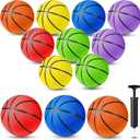 Jerify 12 Pack Official Size Rubber Basketballs for Kids Child Junior Youth Indoor Outdoor Sports Basket Balls with Pump Back to School Student Gifts Operation Christmas Bulk Items (Size 4, 25.5")