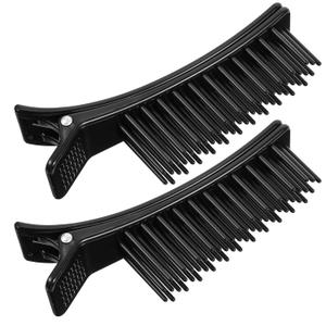2Pcs Hair Sectioning Clips for Styling Sectioning, Ymapinc Duckbill Styling Hair Cutting Clips With Non-Slip Professional Alligator Grip for Parting Cutting, Coloring, Salon, Barber
