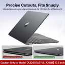 Soonjet Matte Case for MacBook Air 13/13.6-inch (M5/M4/M3/M2, 2022–2026 A3449 A3240 A3113 A2681), Lightweight | Scratch & Fingerprint Resistant | Closes Seamlessly | Ideal for Work, Travel & Study