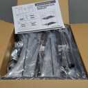 Rolling Kitchen Microwave Cart, 3 Tier Microwave Stand with Storage, Small Kitchen Island on Wheels, Wood and Mental Kitchen Shelf Rack, Black Organizer for Living Room, Office, Balcony