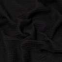 Medium Cotton Waffle Fabric Black - per Meter 46X68
