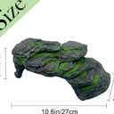 Resin Turtle Basking Platform,Turtles Rock Dock Climbing Ramp Cave Hideout Decor Reptile Terrariums Resting Terrace Stone Habitat Decoration for Small Lizards, Frogs, Snakes,Chameleon