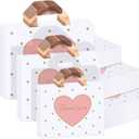 Abbylike 300 Pcs Thank You Bags with Handles for Small Business, 3 Size Plastic Shopping Merchandise Bags Bulk for Boutique Retail Gift Customers, Small Medium Large(Pink) (as pictures shown)