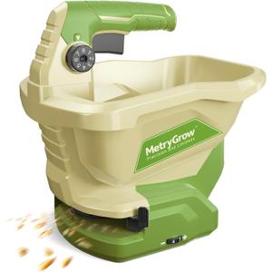 Hand Grass Seed Spreader for Lawns, Fertilizer Broadcast Speader Handheld, Compatible for Makita 18V/21V Li-ion Battery, 3.3 L Capacity, 8-Level