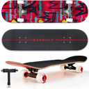 Magneto SUV Skateboards | Fully Assembled Complete 31" x 8.5" Standard Size | 7 Layer Canadian Maple Deck | Designed for All Types of Riding Kids Adults Teens Men Women Boys Girls | Free Skate Tool