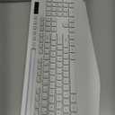 Wireless Keyboard with 9 Effects Backlits, Wrist Rest, Phone Holder, Rechargeable Ergonomic Computer Keyboard with Silent Keys, 2.4G Lag-Free Cordless Set for PC, Laptop, Windows, Mac (Keyboard Only)