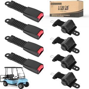 10L0L Golf Cart Front & Rear Seat Belt Kit for Yamaha, Club Car, EZGO Golf Cart Models,Universal Retractable Seat Belt Kit- 4PCS(Note: Without Mounting Bracket)