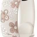 Witzon Floral Band Compatible with Apple Watch Bands For Women 40mm 41mm 38mm 42mm 44mm 45mm 46mm 49mm, Engraved Cute Flower Silicone Dressy Strap for iWatch Series 11 10 9 8 7 6 5 4 3 2 SE Ultra