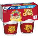 Lucky Charms Gluten Free Cereal with Marshmallows, Kids Breakfast Cereal, Made with Whole Grain, 4 Cereal Cups, 6.8 oz, Set of 2, Best Before: 11/JAN/2025