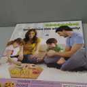 Wooden Board Game, Original Marble Game Double Sided Painted 2 to 6 Player Fast Track Board Game Wooden with 6 Colors 24 Marbles 6 Dice for Adults Kids Family(15 INCH)