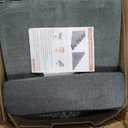 Dog Stairs for High Beds 30-36 inches Tall, 6-Step Dog Steps for Small Dogs Senior Dogs & Cats, 6 Steps Memory Foam Pet Steps with 3 Ramps, Non-Slip Removable Washable Cover, Grey