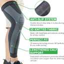 Beister Full Leg Sleeve, Knee Braces for Knee Pain Women & Men, Knee Compression Sleeves, Knee Support for Meniscus Tear, ACL, Arthritis, Joint Pain Relief,Sport (Pair) Medium