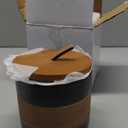 Ceramic Jar with Lid, Coffee Container Kitchen Food Storage Jars for Spice Sugar Tea Bag, Stackable Decorative Jars for Countertop, Black & 18 fl.oz