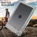 for Waterproof iPad 10.2 Case, Waterproof iPad 9th /8th/7th Generation Case Built-in Screen Protector, Full Body Shockproof Protection Case with Strap for iPad 10.2 inches 2021/2020/2019