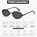 BOTEN Retro Oval Sunglasses for Women 90s Small Gold Frame Sun Glasses Lightweight Cute Chic Sunnies