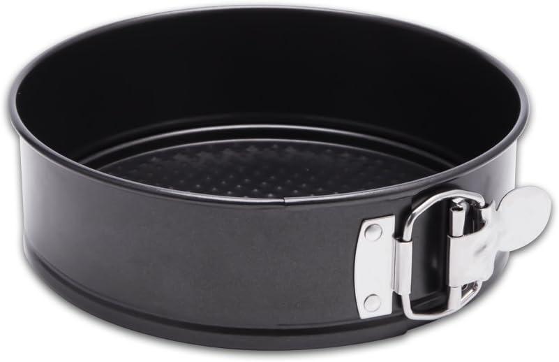 HIWARE 9 Inch Non-stick Cheesecake Pan Springform Pan with Removable Bottom/Leakproof - Black