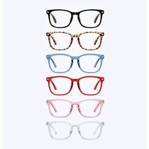 CCVOO 6 Pack Blue Light Blocking Reading Glasses, Anti Headache/Glare/Eye Strain Readers Computer Eyeglasses Women/Men (6 Pack Mix,1.25)