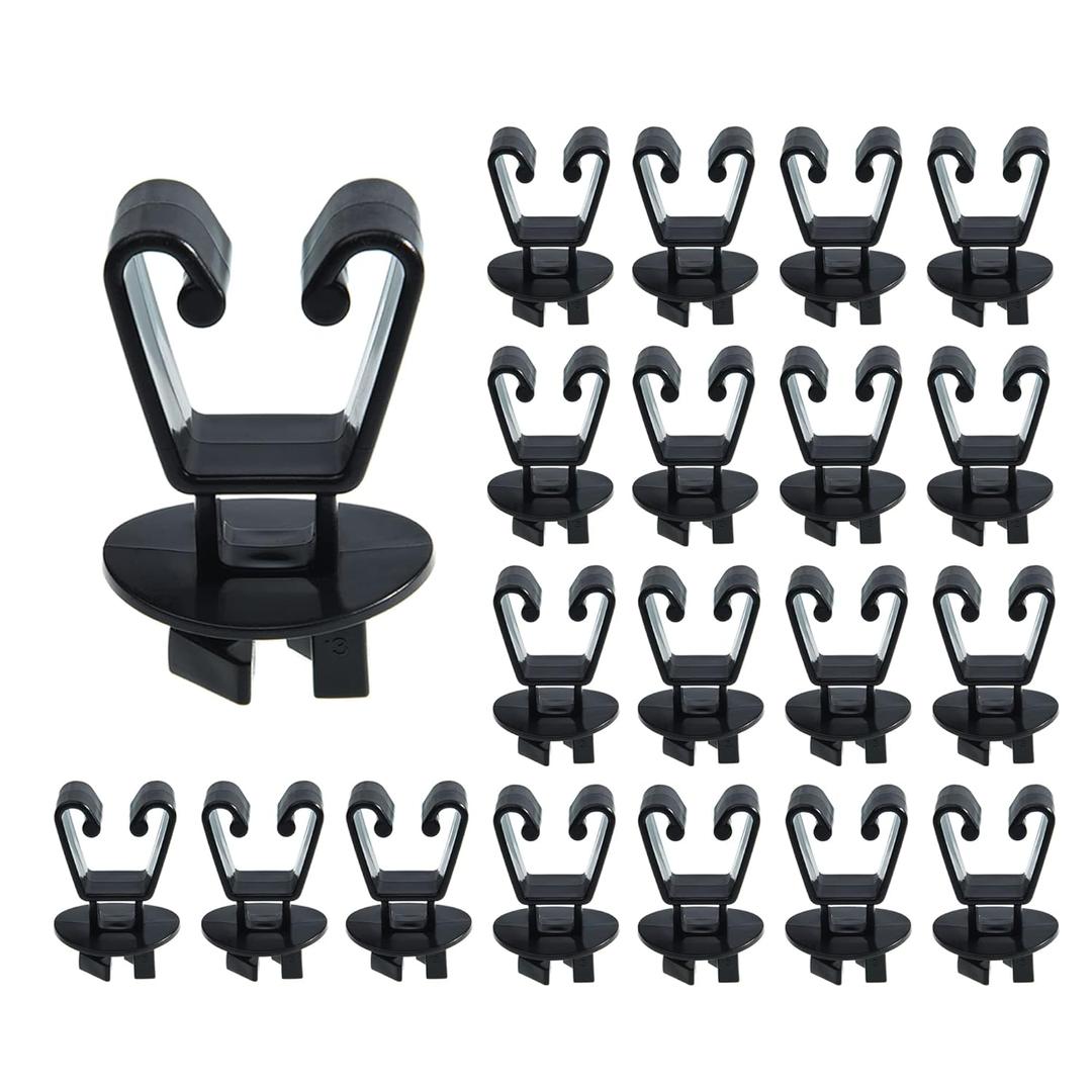 Insulators for Electric Fence Wire, U Post Extended Electric Fence Insulator, Black (25)