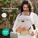 Momcozy Baby Carrier - Ergonomic, Cozy and Lightweight Carrier for 7-45lbs, Effortless to Put On, Ideal for Hands-Free Parenting, Enhanced Lumbar Support, Purehug for Infant to Toddler, Khaki