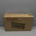 SpaceAid Spice Rack Organizer with 36 Spice Jars, 386 Spice Labels, Chalk Marker and Funnel Set for Cabinet, Countertop, Pantry, Cupboard or Door & Wall Mount - 36 Jars, 17.2" W  10.8" H, Black