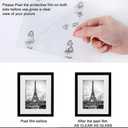 upsimples 11x14 Picture Frame Set of 5, Display Pictures 8x10 with Mat or 11x14 Without Mat, Wall Gallery Photo Frames, Black