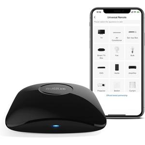Broadlink RM4 pro IR RF 433/315MHz (No encryption, Fixed Code) WiFi Universal Remote Smart Home Automation Compatible with Alexa and Google Home
