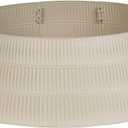 HarcoHome Christmas Tree Collar, 28.4" D Round Base Cover, Mixed Natural Grain Fiber Plastic Ring, Tree Skirt for Christmas Decorations (Wheat)