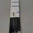 Spring Tension Curtain Rod 28 To 48 Inch Adjustable Expandable Black Tension Rod 7/8" Shower Curtain Rods No Drilling Spring Loaded Curtain Rod for Windows Bathroom Closet Kitchen Bedroom Doorway Door