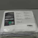 LuxClub 4 PC King Size Sheet Set Bed Sheets Deep Pockets 18" Wrinkle Free Cooling Bed Sheets Machine Washable Hotel Bedding Silky Soft - White King