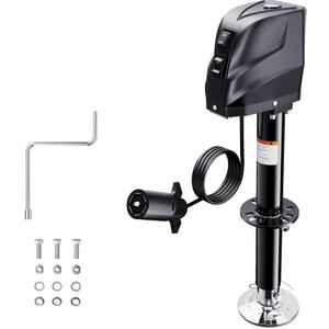 5500-7500lbs Electric Trailer Jack, 7-Way Connector, 23.2" Vertical Travel, 12V DC,for RV Trailer, Camper