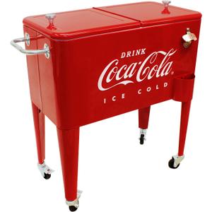 Leigh Country CP 98105 60 Qt Coca-Cola Ice Cold (Embossed) Cooler, Red