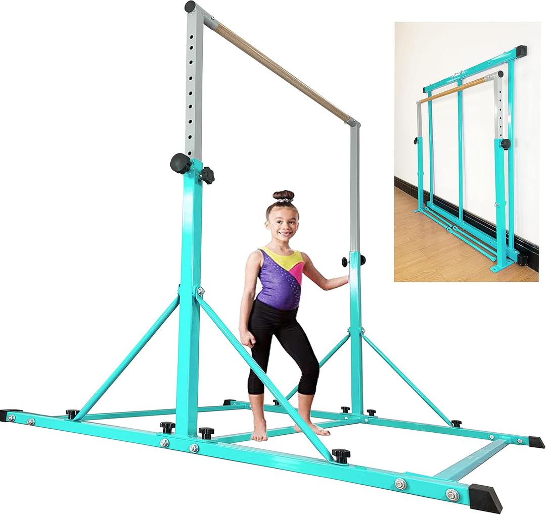 MARFULA Gymnastic Bar for Kids and Teenage Ages 3-20, 350 lbs Weight Capacity, Gymnastic Kip Bar Horizontal Bar for Gymnast, Gymnastic Training Equipment for Home and Gymnastic Center Use