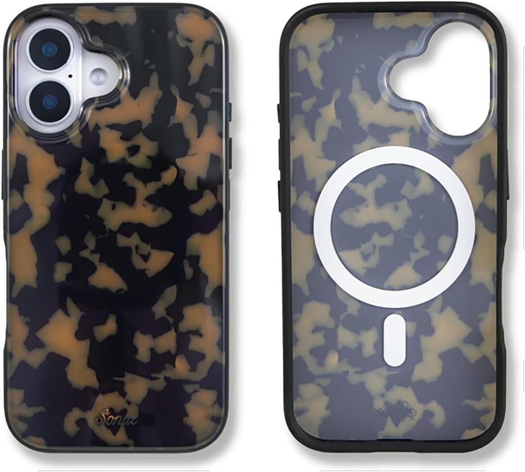 Sonix Case for iPhone 17 | Compatible with MagSafe | 10ft Drop Tested | Tortoiseshell | Brown Tort