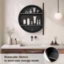 24 Inch Round Medicine Cabinet Mirror