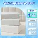 HARBOREST Cooling Cube Pillow - Side Sleeper Pillow for Neck and Shoulder Pain, Memory Foam Pillow Cube Pro with Adjustable Firmness,24"x12"x4", Thin-24"x12"x4"