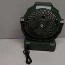 FRIZCOL 3-in-1 Camping Fan - Portable Fans Rechargeable - 24000mAh Battery Powered Fan with Light & Remote for Indoor, Outdoor, Tent, Travel, Fishing, Jobsite, Gifts for Men Dad Him - Green