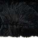 Faux Fur Christmas Tree Skirt,Large Luxury Tree Skirt with Snowflake Sequin, Christmas Decorations Holiday Thick Plush Tree Xmas Ornaments (Black, 36 Inch)