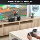 RHOTALL Charging Dock Compatible with Nintendo Switch 2 joycon Controllers, 4 in 1 Fast Charger Station for Switch 2 with LED Indicator and Charger Cable,Magnetic & Non-Slip Base Charging Accessories