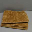 Mustard Yellow Decorative Throw Pillow Covers 24x24 Inch Set of 2 Cozy Soild Chenille Cushion Cases Soft Textured Square Couch Pillows Cover Boho Accent Farmhouse Pillowcases for Bed