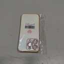 ZTOFERA for iPhone 14 Pro Case 6.1 inch,Cute Colorful Iridescent Plating Edge Case with Love Hearts Pattern,Camera Lens Protection Shockproof Phone Case for Women Girls,Iridescent Blue