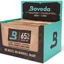 Boveda 65% Two-Way Humidity Control Packs For Aging & Long-Term Storage in Plastic & Wood Boxes – Size 60 – 5 Pack – Moisture Absorbers – Humidifier Packs – Individually Wrapped Hydration Packets