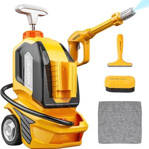 Deao Kids Clean Car Wash Toy,Car Washer with Scraper Sponge Towel,Rag,Toddler Pretend Play Tools Role Playing Toy Cleaning Toys Gift for Boys Girls