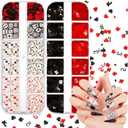 Poker Charms (2 Boxes) for Nail Design - Acrylic Dice Art Jewels and Supplies, Small